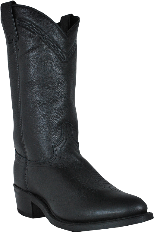 12" Men Western Black (#2100)