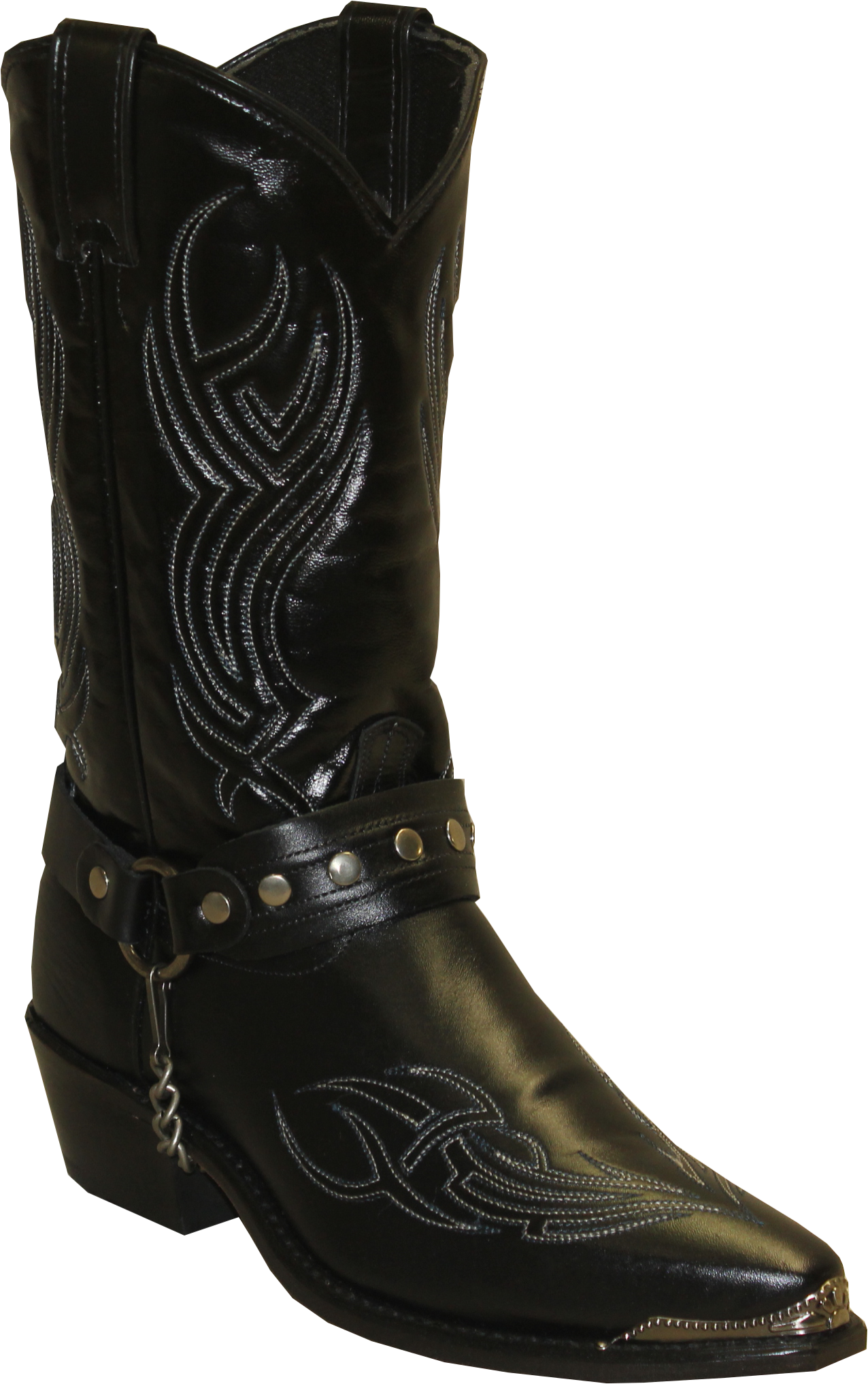 12" Men Western Black (#3010)