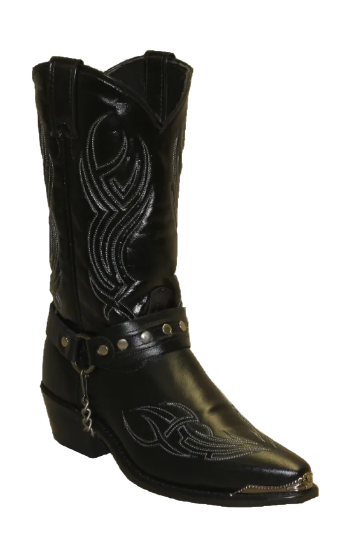 12" Men Western Black (#3010) - Silverado Boots