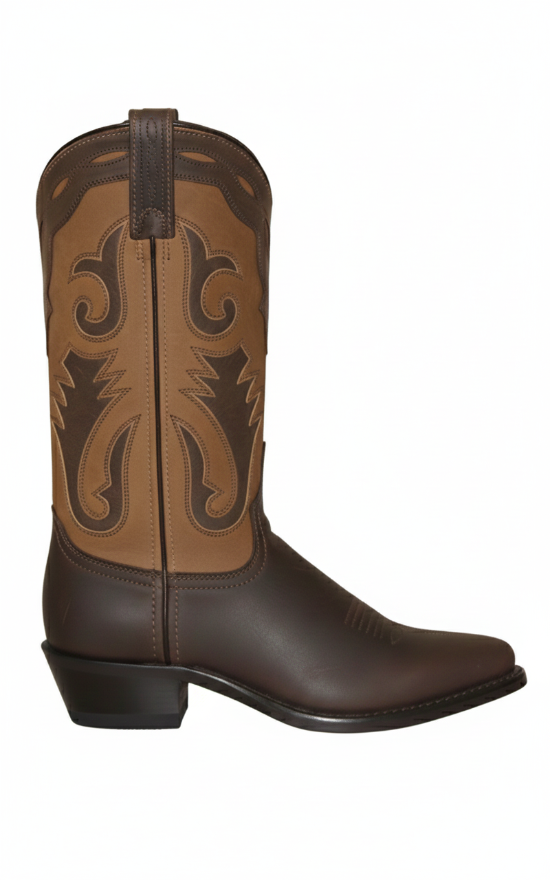 11" Ladies Western Two Toned Brown-Tan (#4540) - Silverado Boots