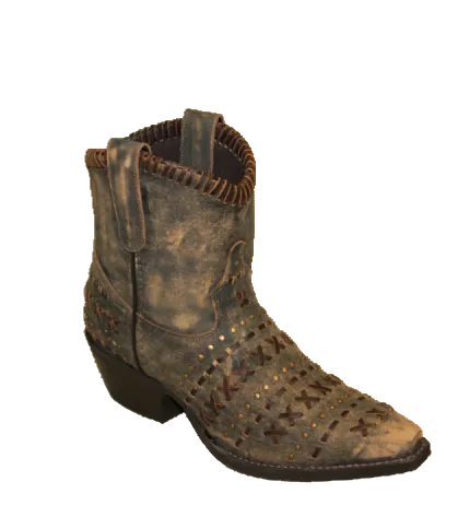 6" Ladies Distressed Western Brown (#5074) - Silverado Boots