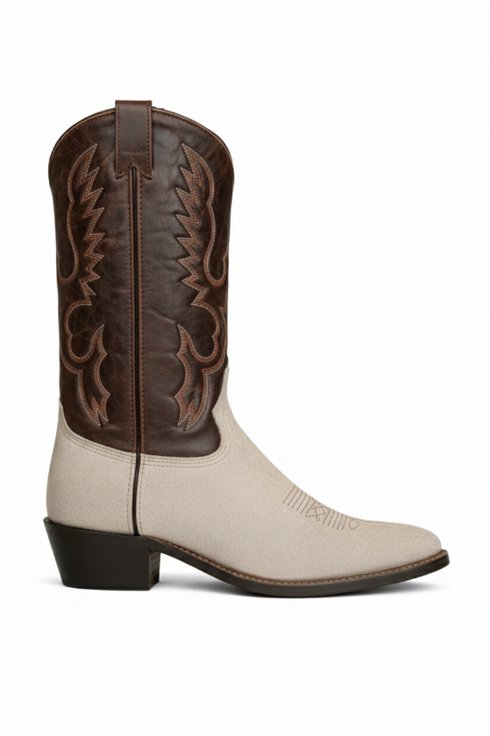 12" Men Western Grey-Mahogany (#6416) - Silverado Boots