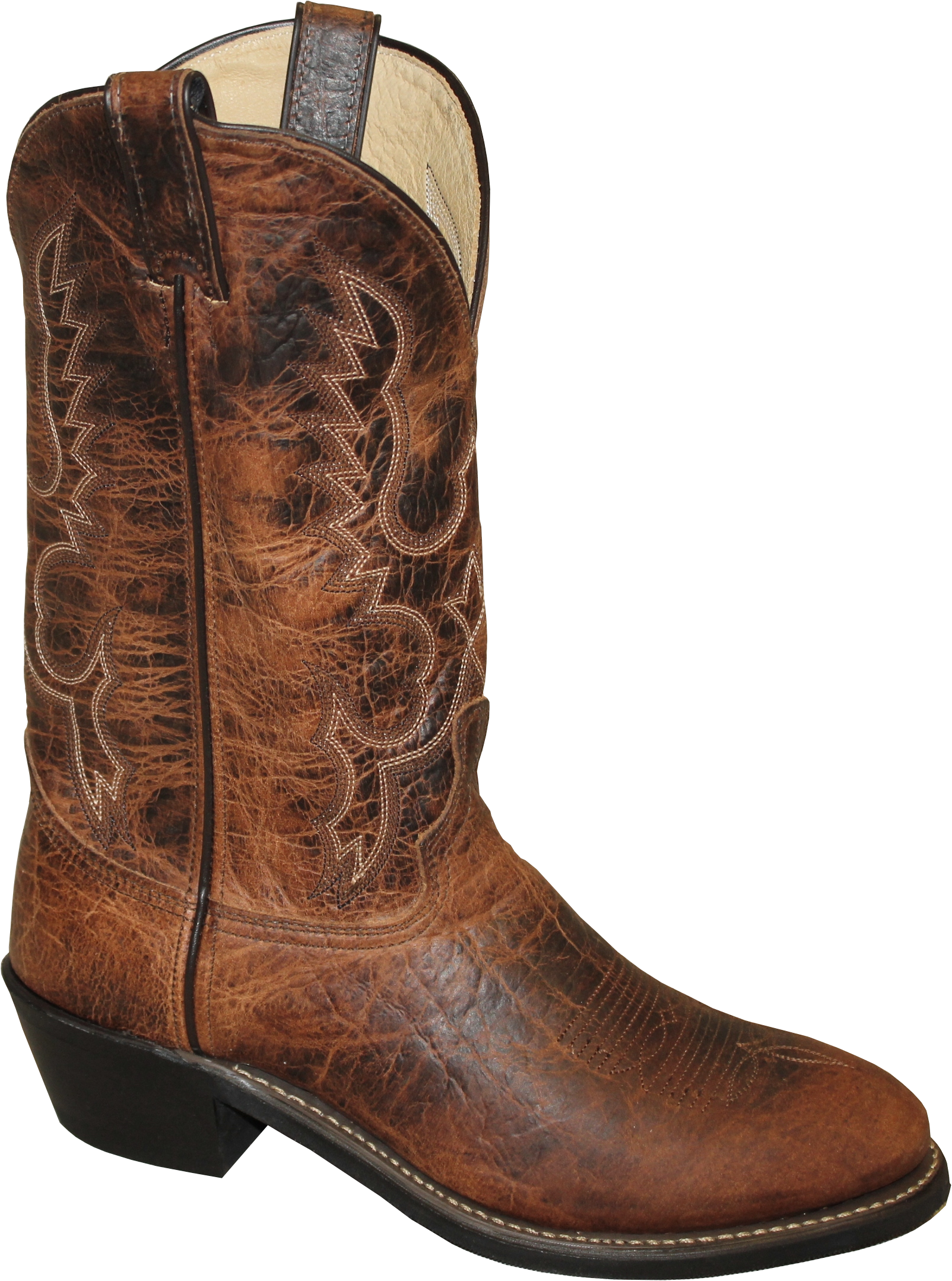 12" Men Western Antique Bison Brown (#6426)