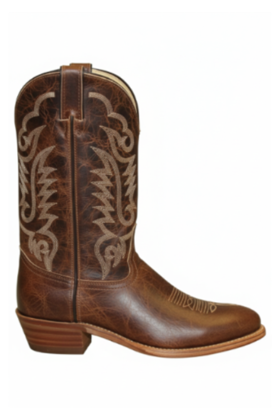 12" Men Western Cowhide Brown (#6428) - Silverado Boots