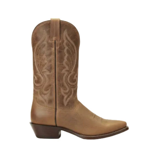 12" Men Western American Bison Tan (#6436) - Silverado Boots
