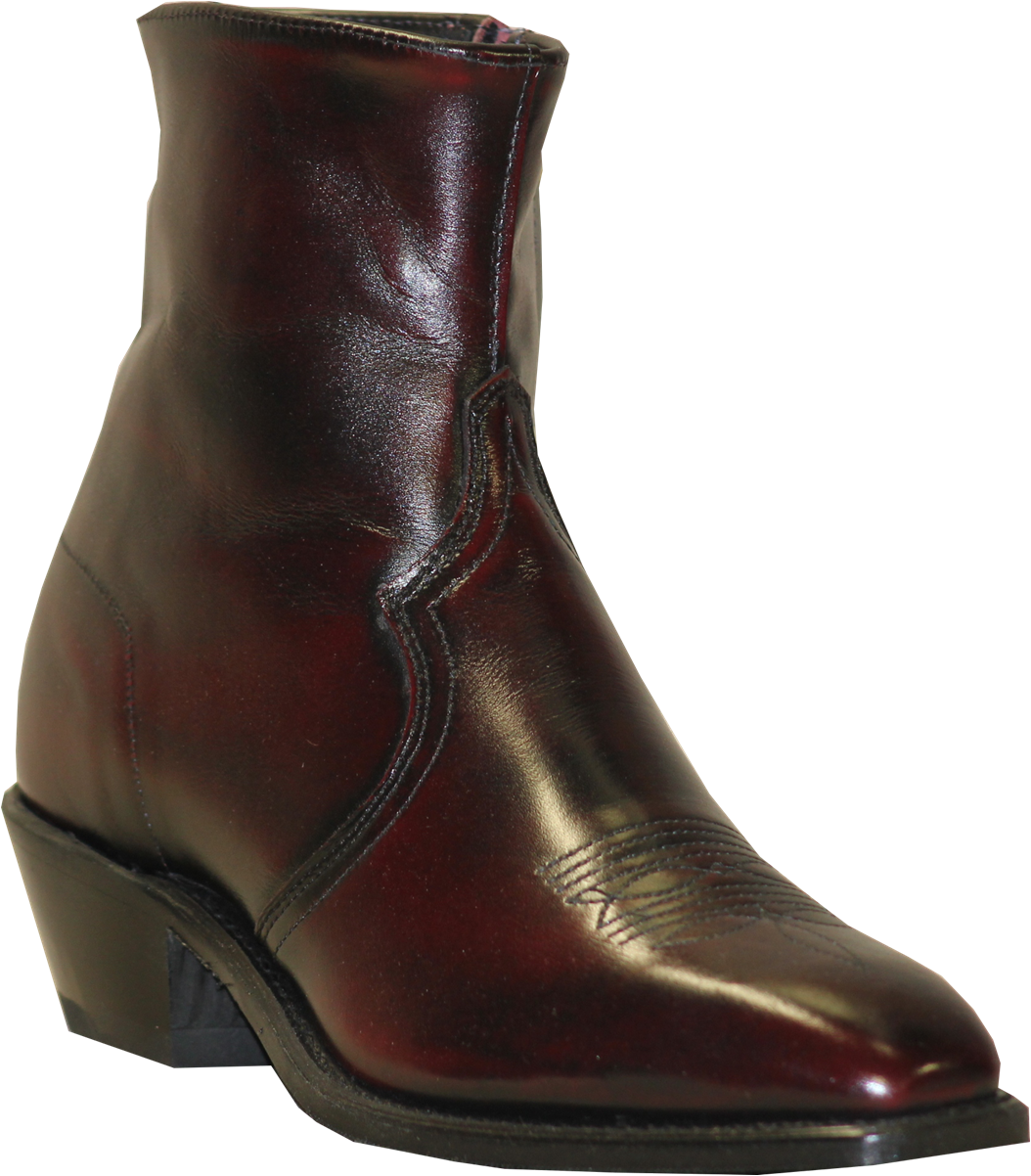 7" Men Western Cowhide Black Cherry (#6463)