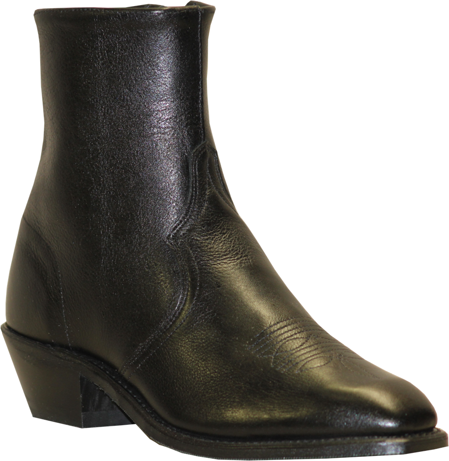 7" Men Western Cowhide Black (#6464)
