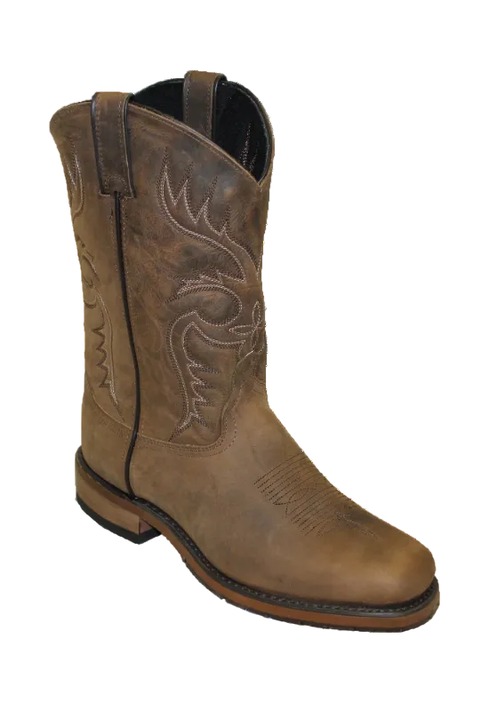 11" Men Western Dakota Stockman Tan (#6725) - Silverado Boots