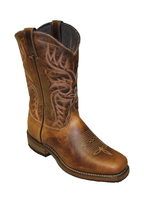 11" Men Western Stockman Brown (#6727) - Silverado Boots