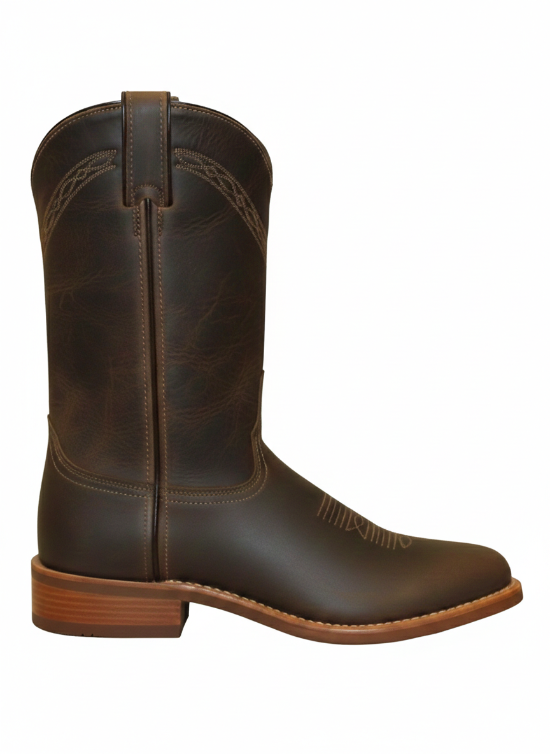 11" Men Western Cowhide Wingtip Brown (#6732) - Silverado Boots