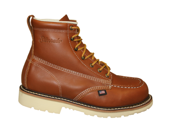 6" MOC TOE LACK UP BOOT - Silverado Boots