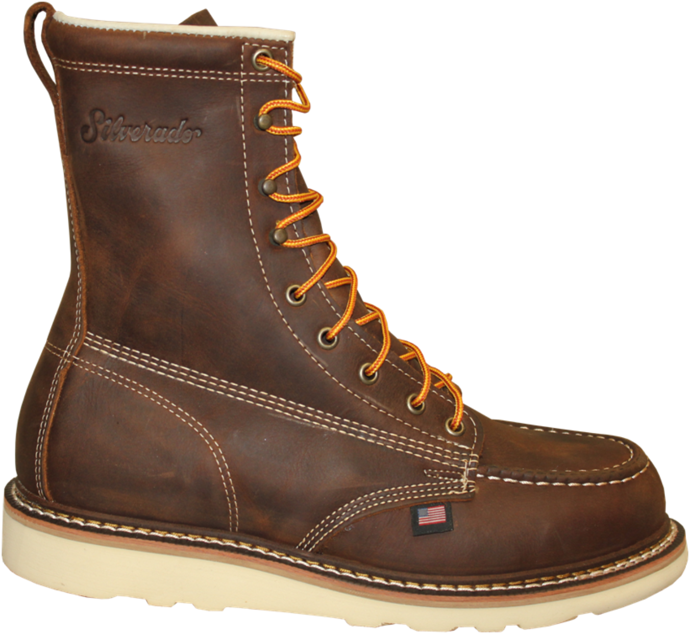 8" MOC TOE LACE UP BOOT - Silverado Boots