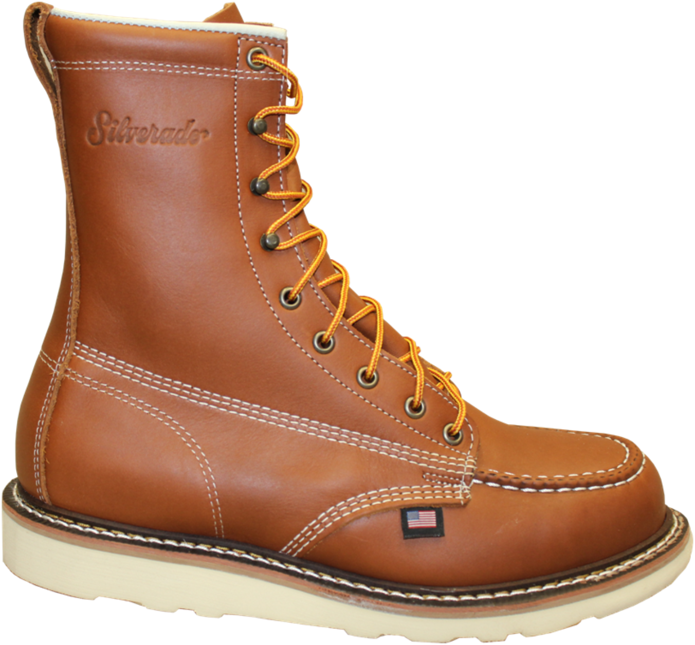 8" MOC TOE LACE UP BOOT - Silverado Boots
