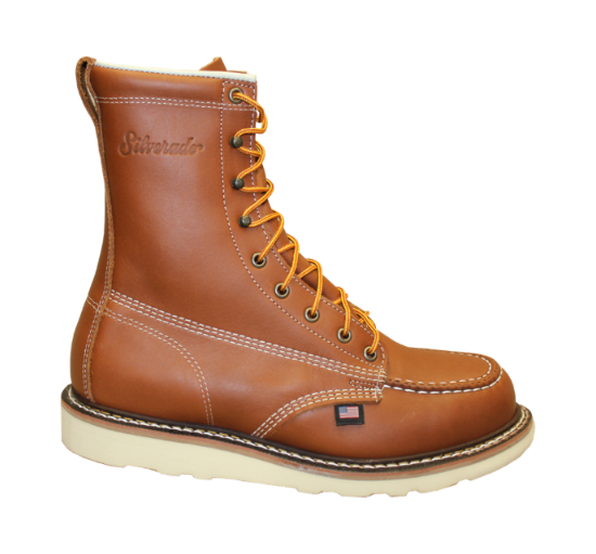 8" MOC TOE LACE UP BOOT - Silverado Boots