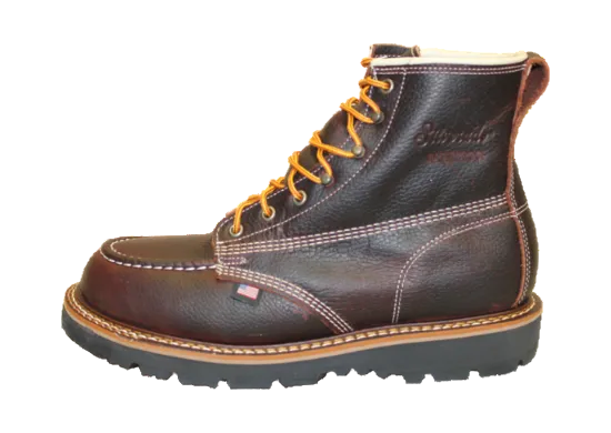 6" Waterproof MOC Toe Lace Up Dark Briar (#7940) - Silverado Boots