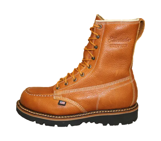 8" Waterproof MOC Toe Lace Up Tan (#7962) - Silverado Boots