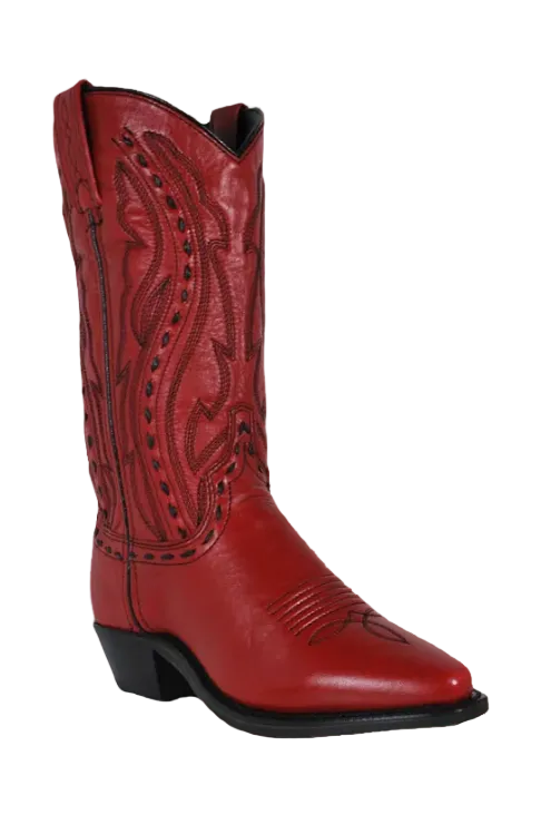 11" Ladies Polished Western Red (#9002) - Silverado Boots