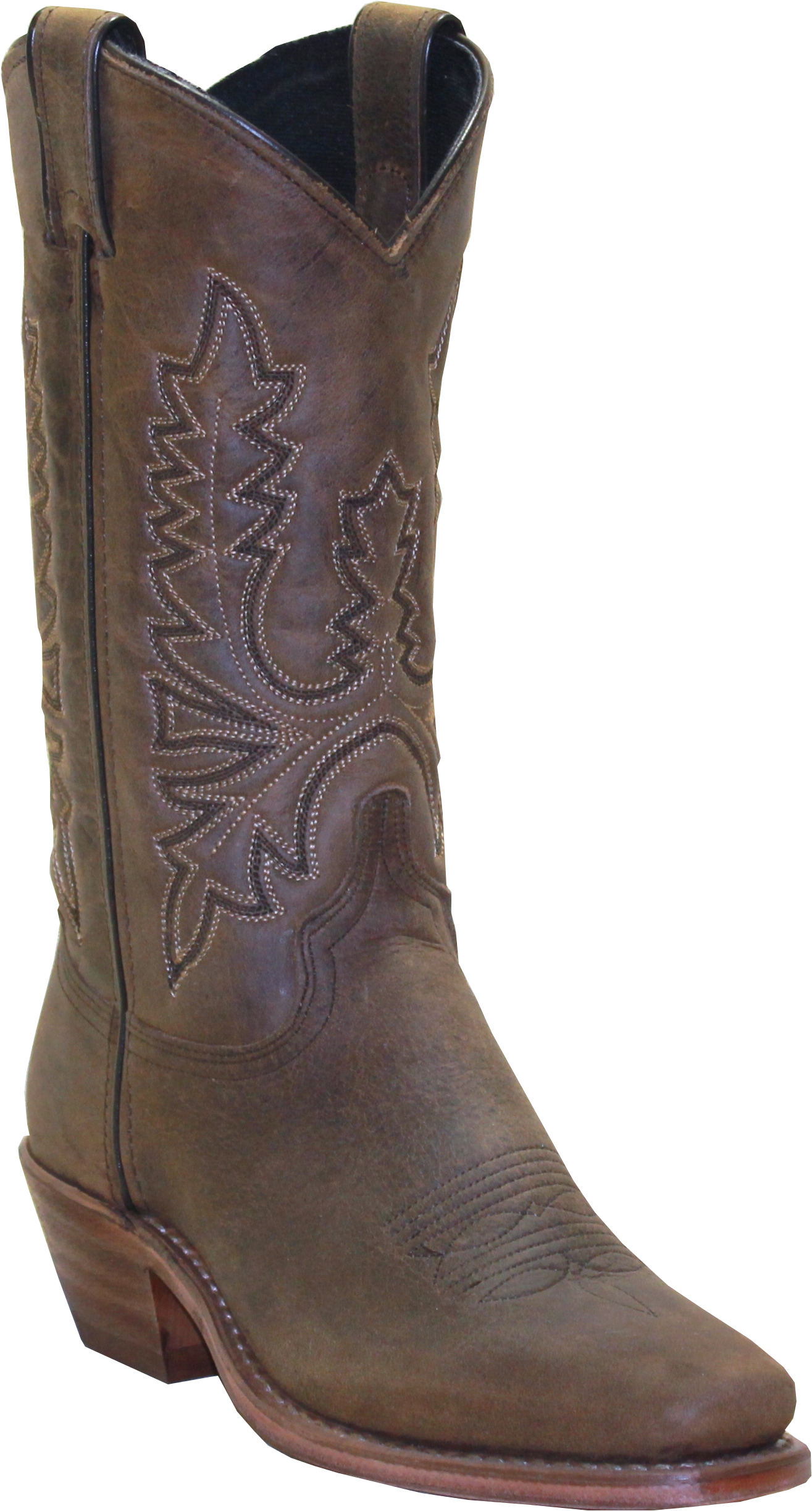 11" Ladies Polished Western Olive-Brown (#9011)