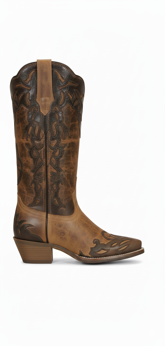 12" Ladies Western Two Toned Brown (#5026)