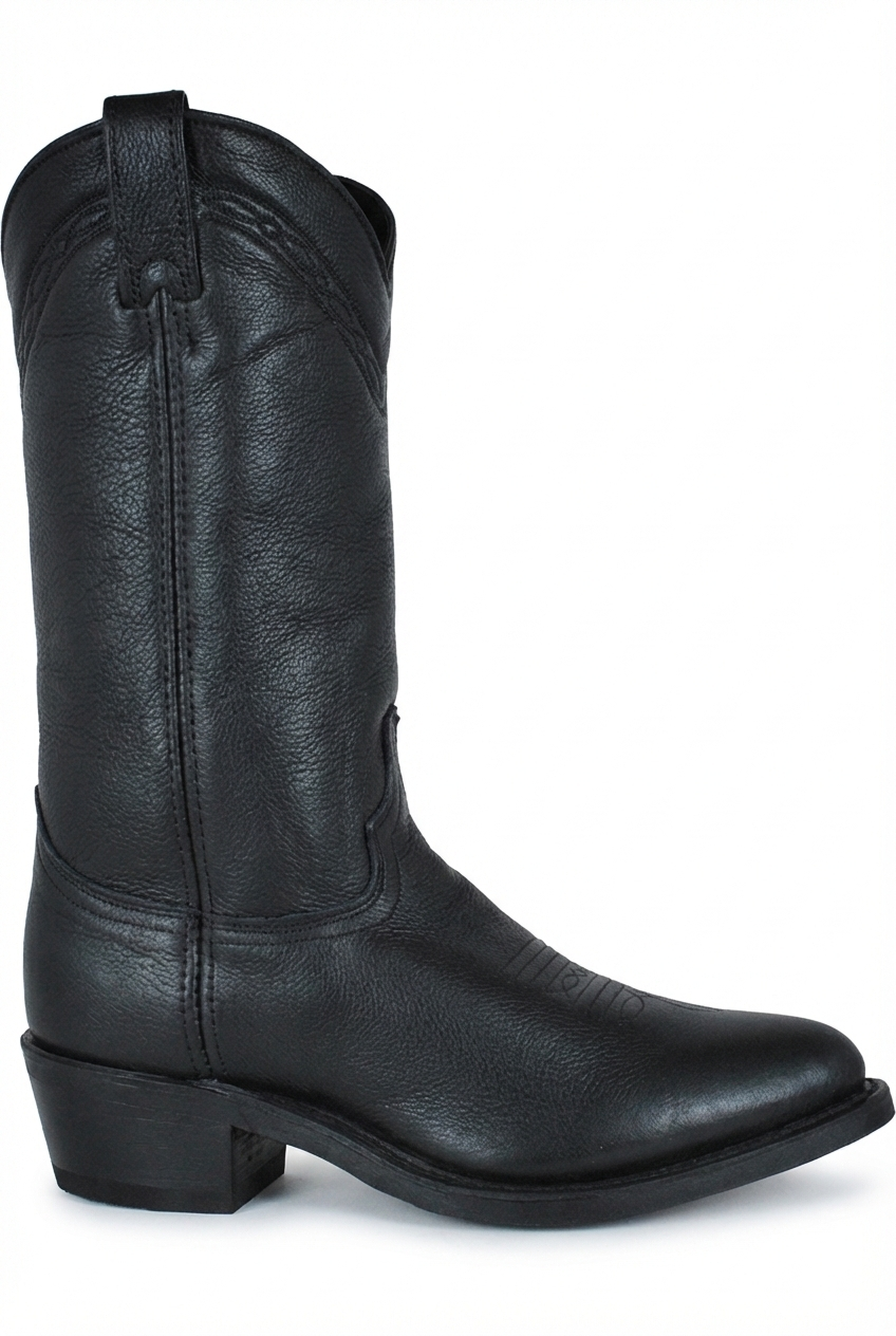 12" Men Western Black (#2100)