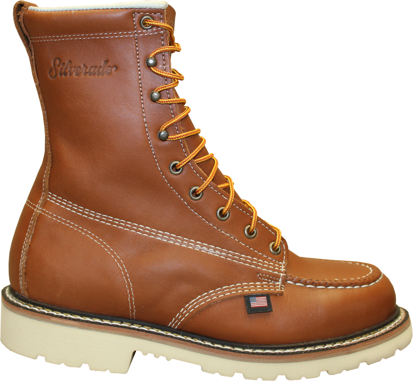 8" MOC TOE LACE UP BOOT - Silverado Boots