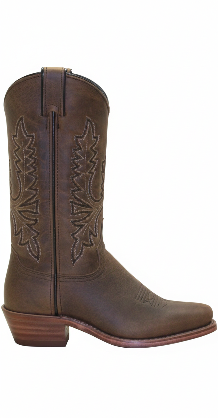 11" Ladies Polished Western Olive-Brown (#9011)