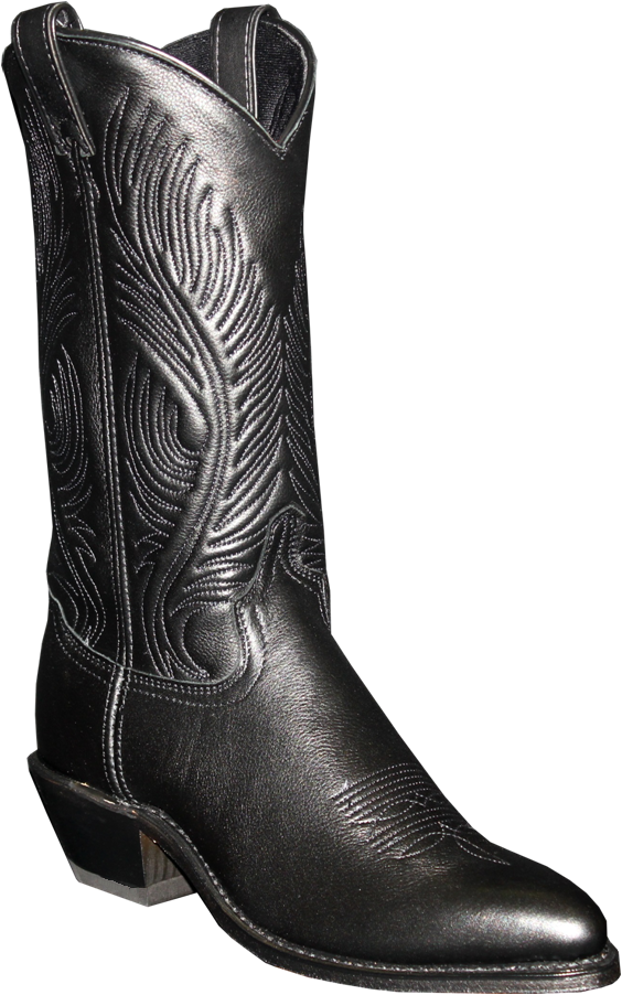 11" Ladies Polished Western Black (#9050)