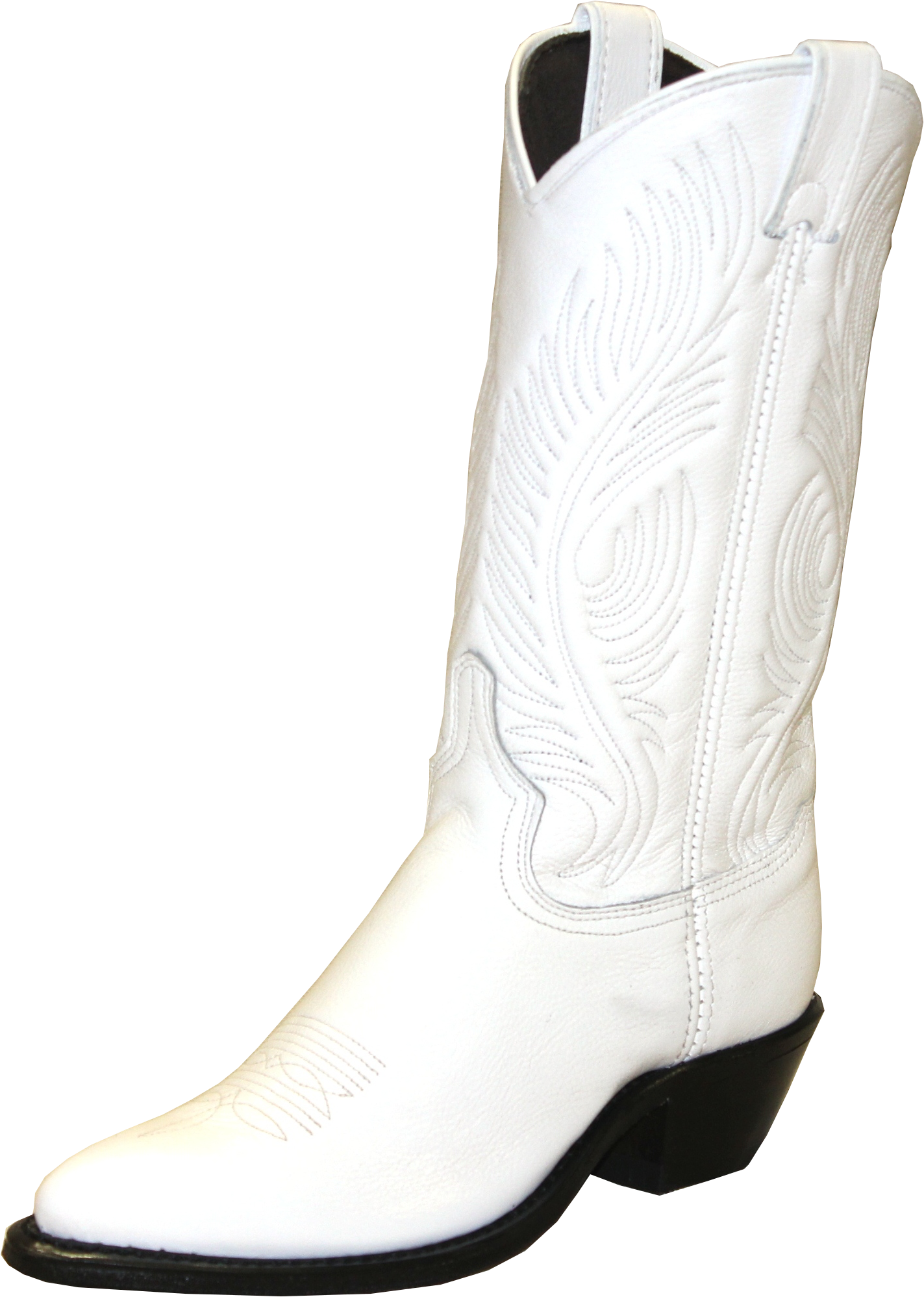 11" Ladies Polished Western White (#9054)