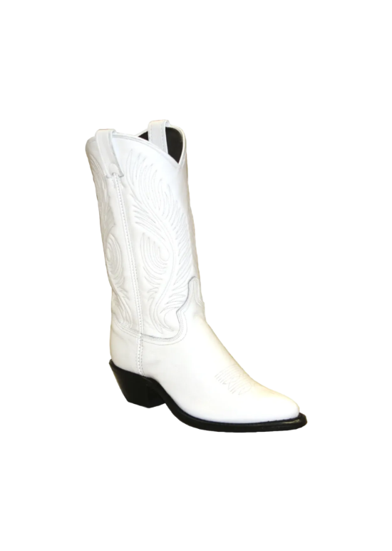 11" Ladies Polished Western White (#9054) - Silverado Boots